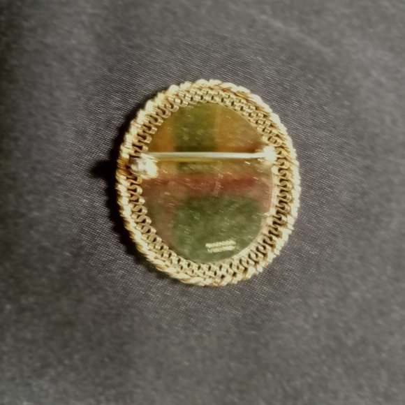 VINTAGE 12K GOLD FILLED SIGNED WINARD ROSE BROOCH - Picture 3 of 3